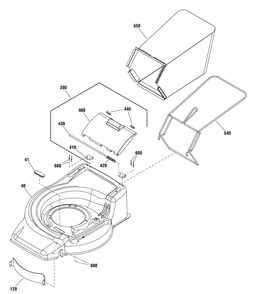Part Location Diagram of GC11812A Murray Bag, Catcher